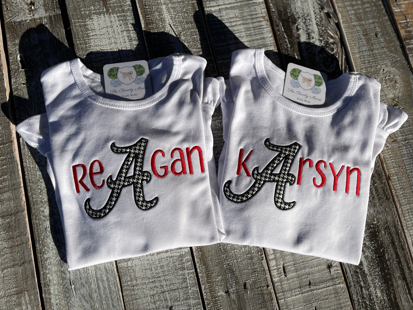 Monogrammed Girl, Boy, Alabama Applique A Shirt, Shirt, Alabama Inspired Boy Shirt, Game Day Outfit, Roll Tide, Houndstooth A, Ruffle Shirt