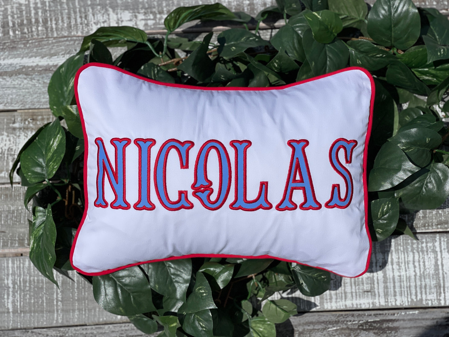 Custom Embroidered, Personalized, Monogrammed Pillow Sham