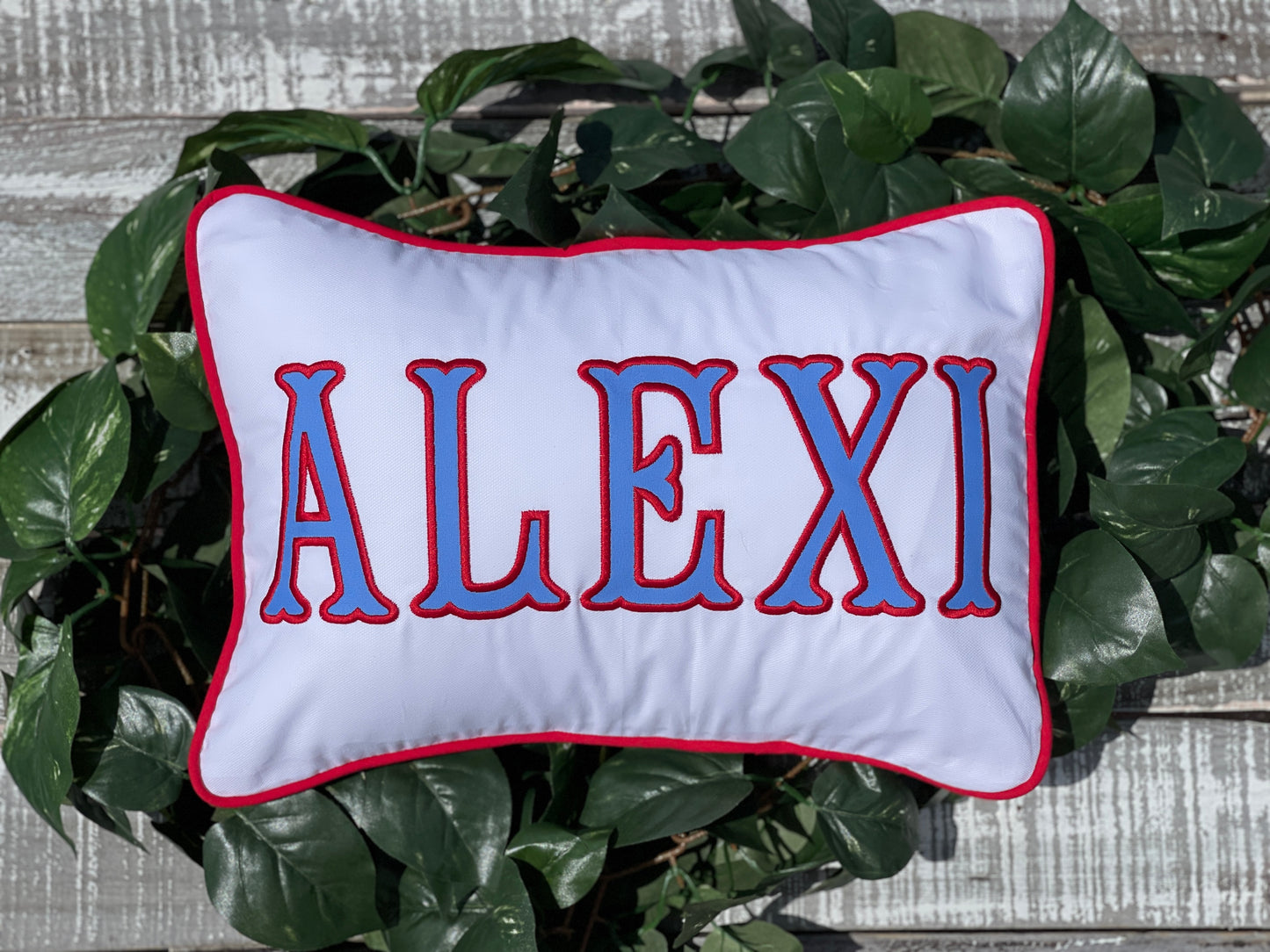 Custom Embroidered, Personalized, Monogrammed Pillow Sham