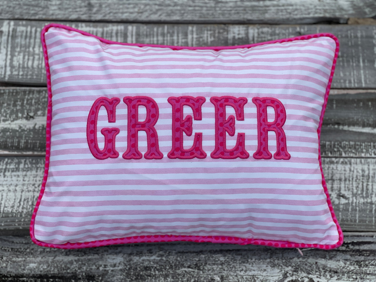 Custom Embroidered, Personalized, Monogrammed Pillow Sham