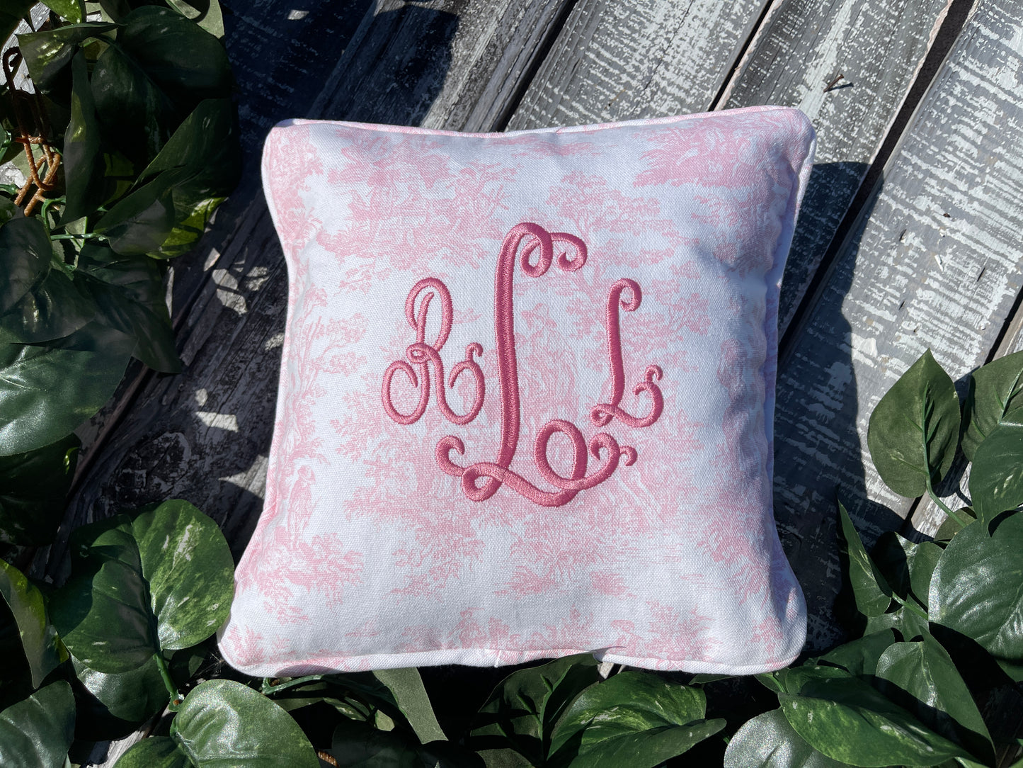 Custom Embroidered, Personalized, Monogrammed Pillow Sham