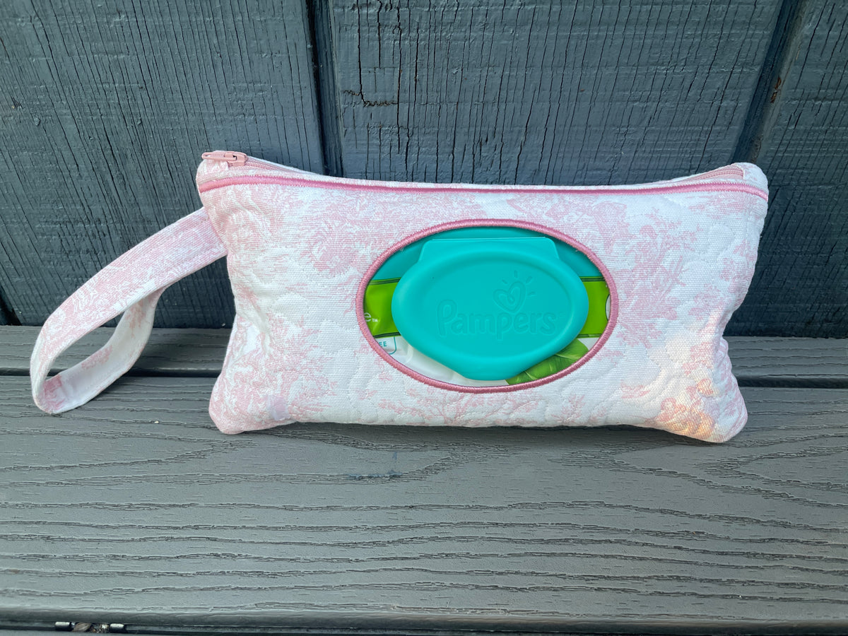 Custom Embroidered, Monogrammed, Personalized Diaper Wipe Pouch