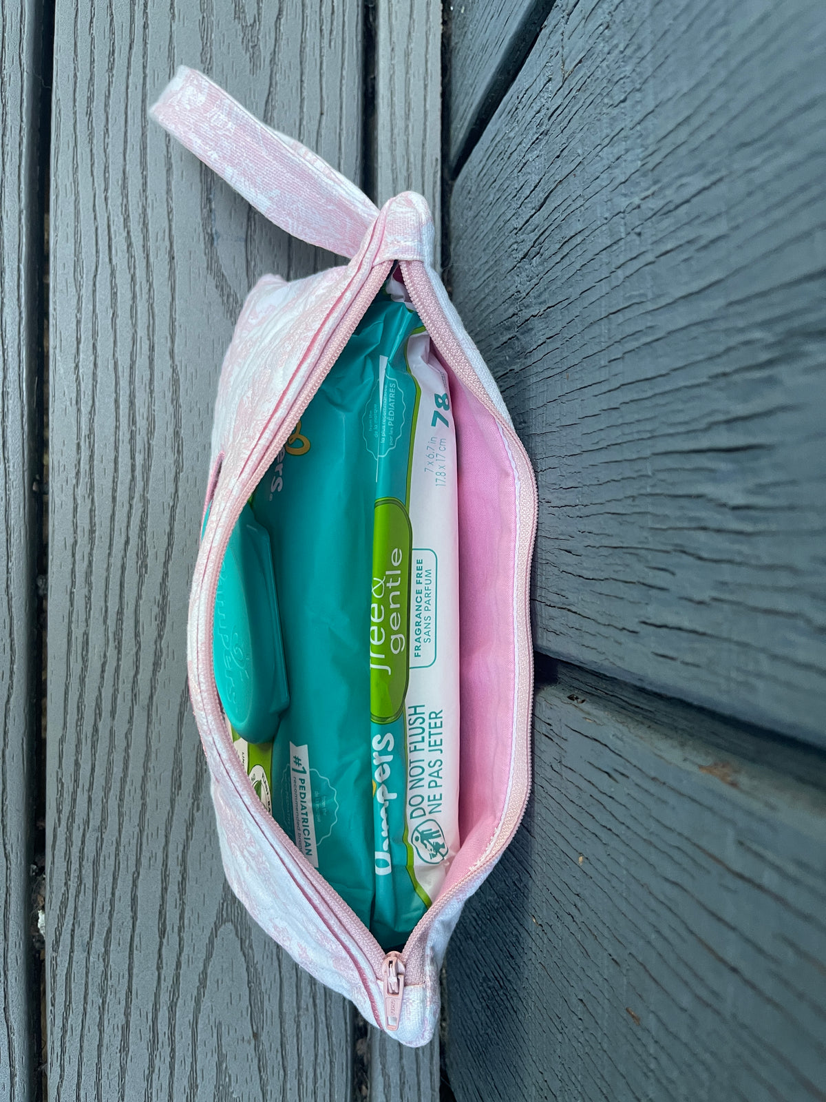 Custom Embroidered, Monogrammed, Personalized Diaper Wipe Pouch