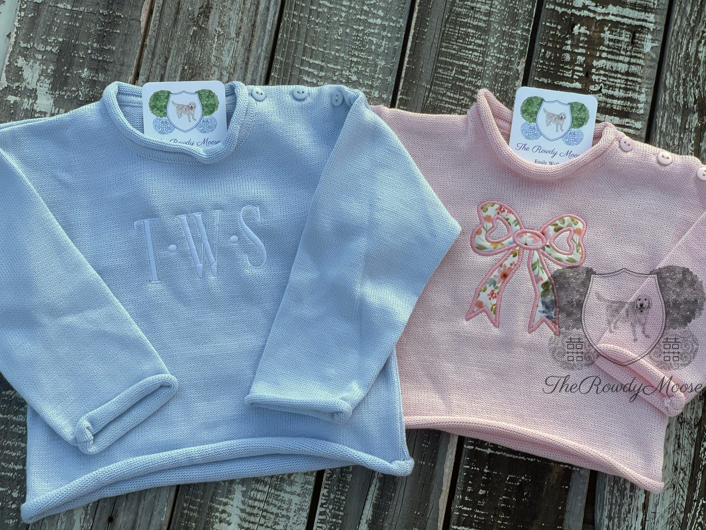 Custom Embroidered, Personalized, Monogrammed Rollneck Sweater