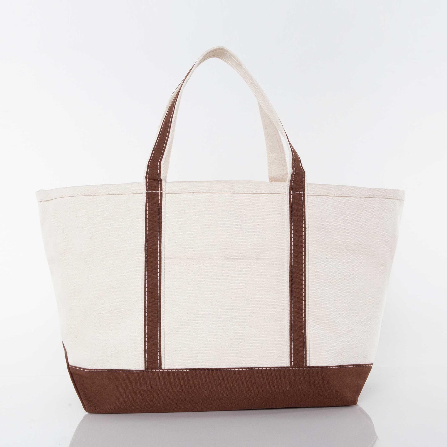 Custom Embroidered, Personalized, Monogrammed LARGE Canvas Boat Tote