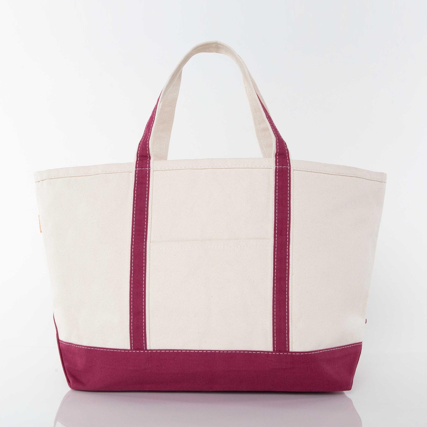 Custom Embroidered, Personalized, Monogrammed LARGE Canvas Boat Tote