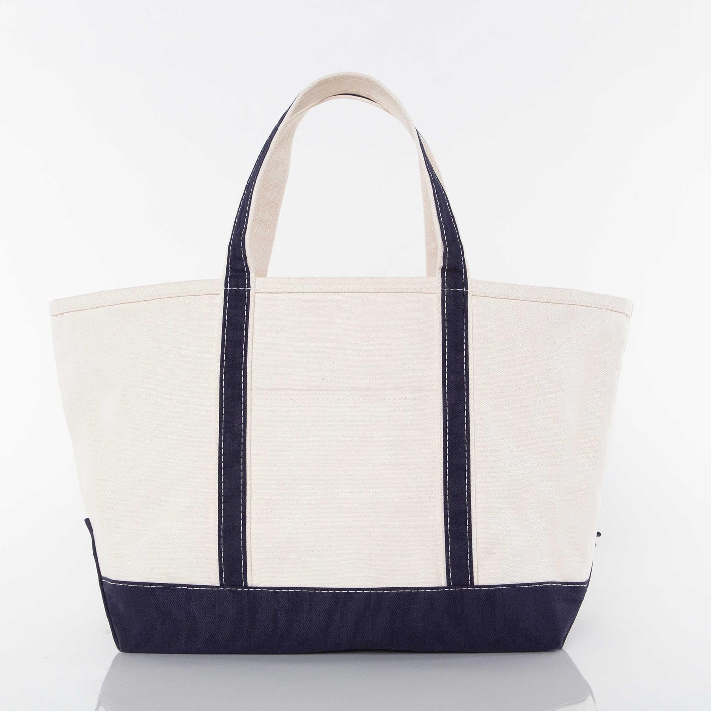Custom Embroidered, Personalized, Monogrammed LARGE Canvas Boat Tote