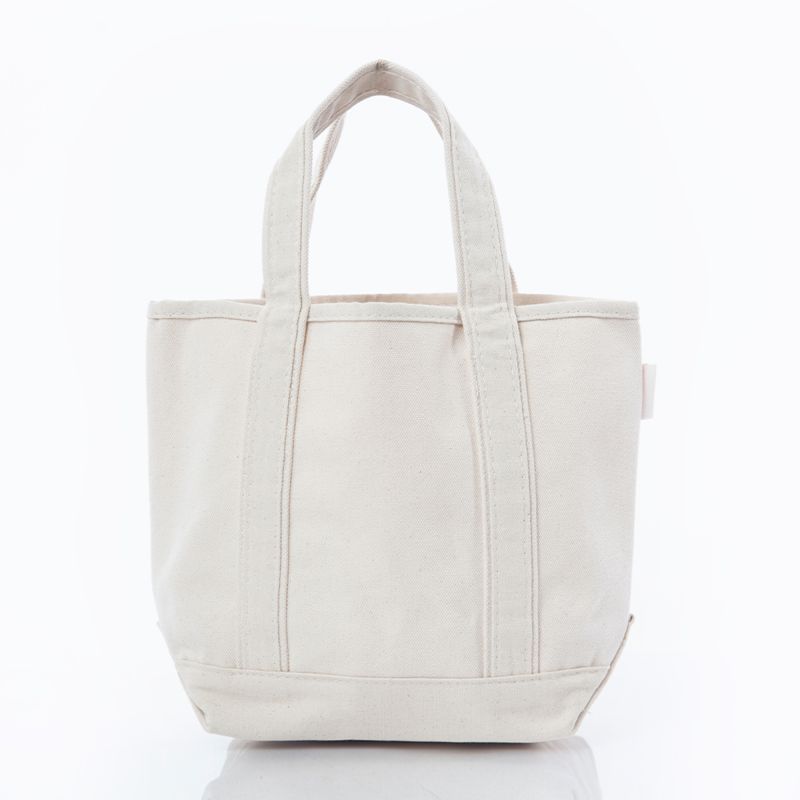 Custom Embroidered, Personalized, Monogrammed SMALL Canvas Boat Tote