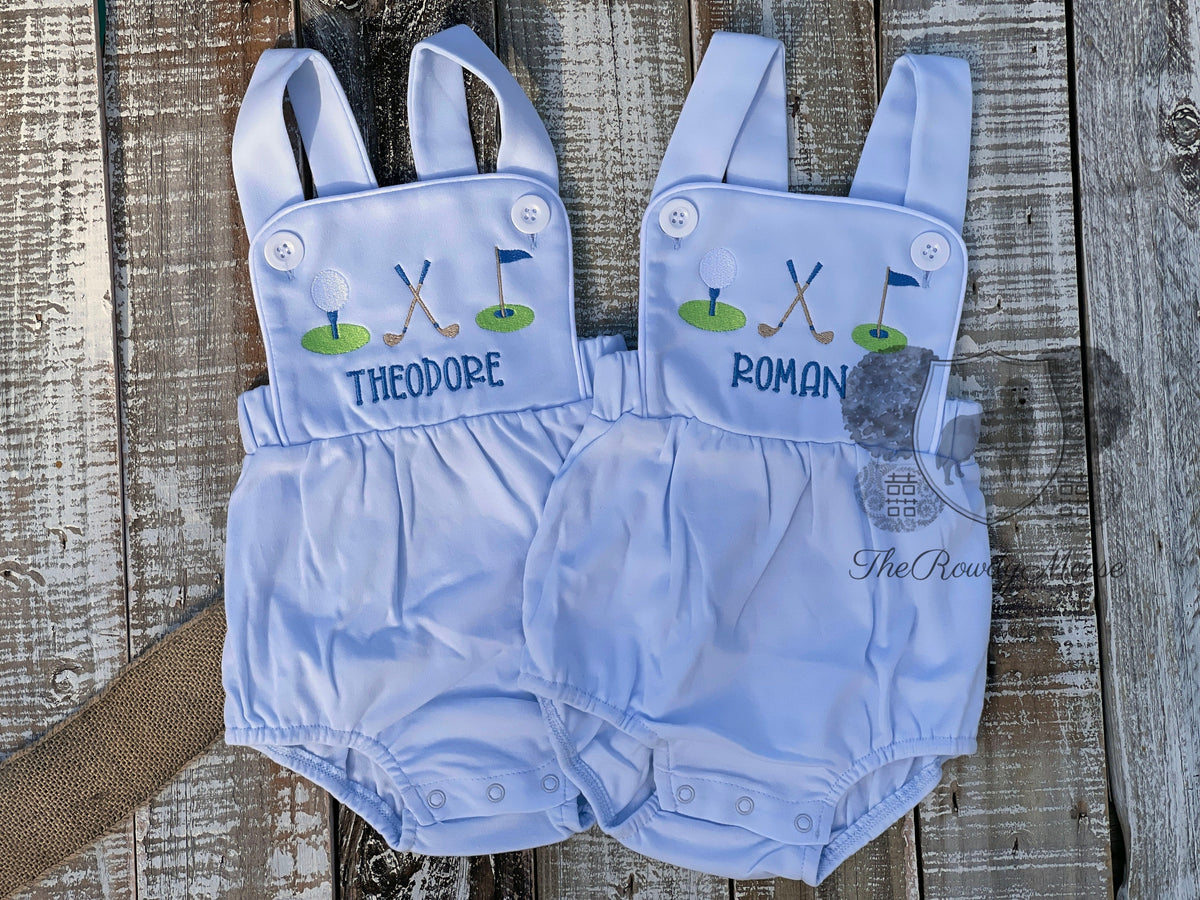 Custom Embroidered, Monogrammed, Personalized Golf Trio Bubble