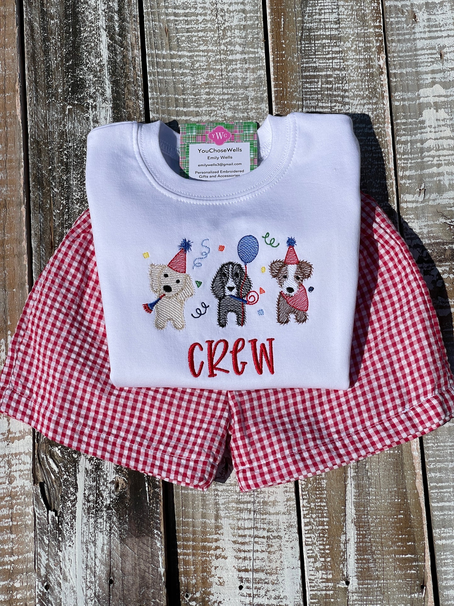 Personalized Boy Birthday Outfit, Custom Birthday Shirt and Short Set, Birthday Puppy Shirt, Baby Boy, Navy, Red, Blue Gingham Short Set