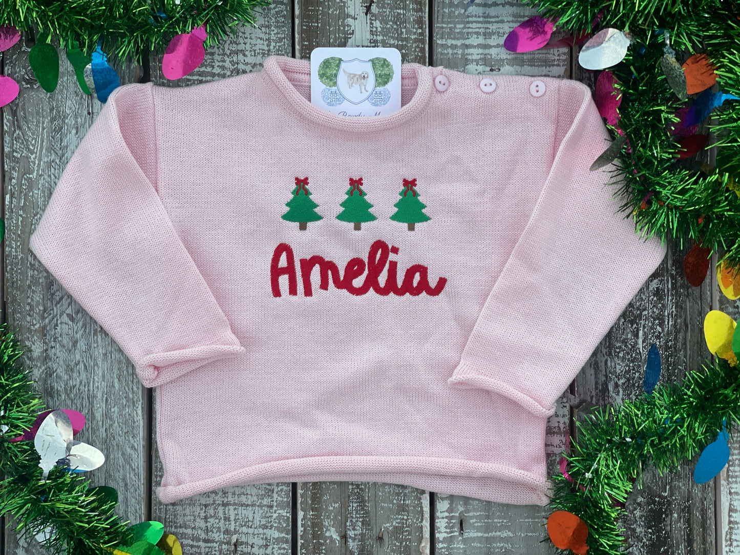 Custom Embroidered, Personalized, Monogrammed Rollneck Sweater