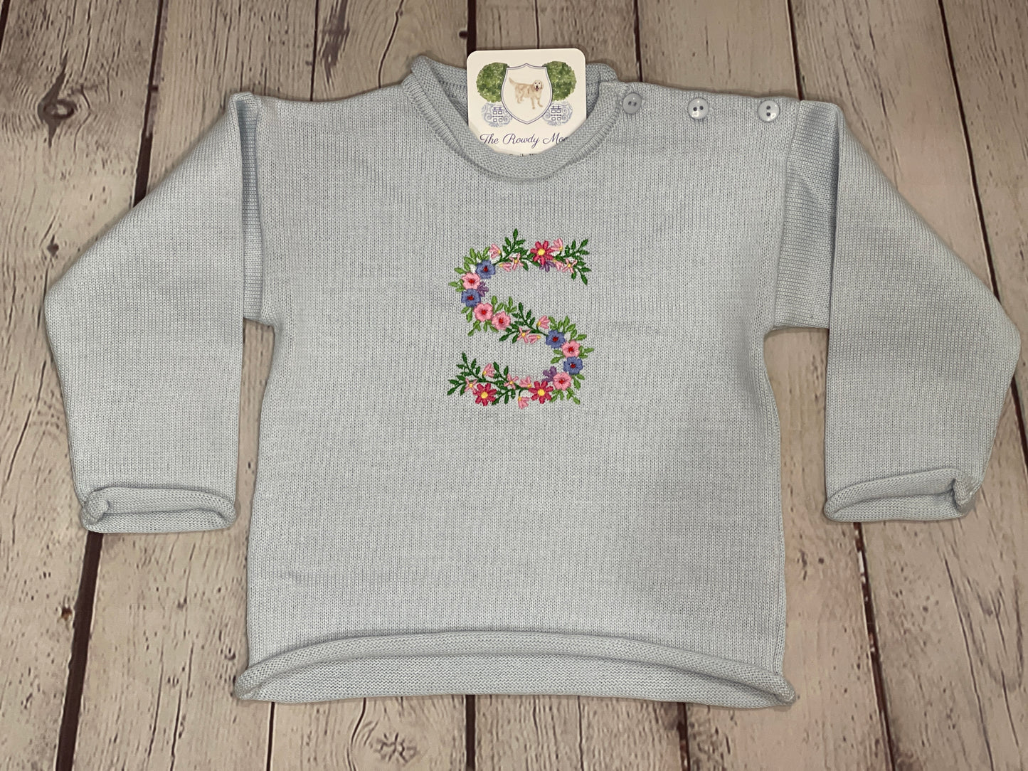 Custom Embroidered, Personalized, Monogrammed Rollneck Sweater