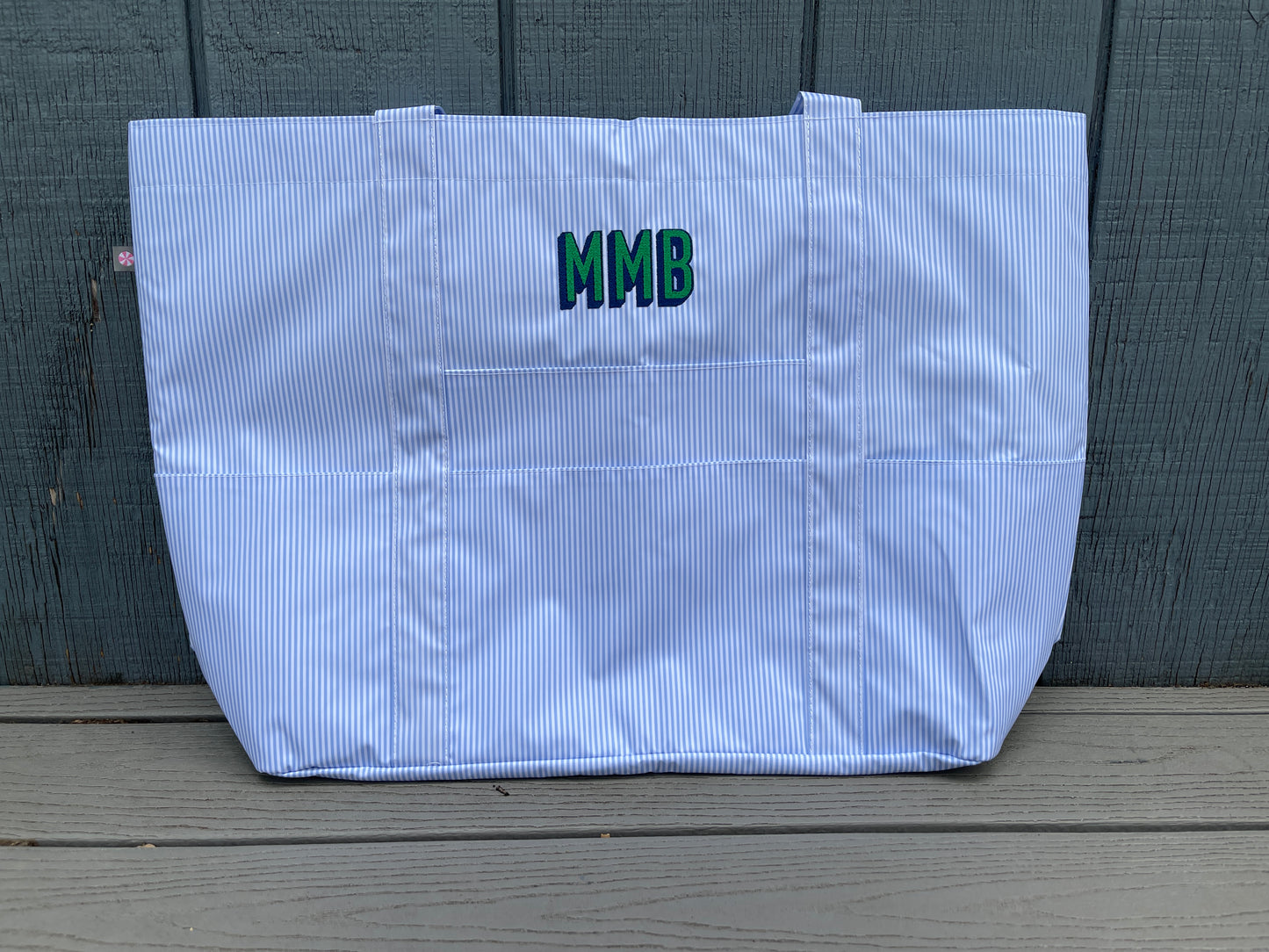Custom Embroidered, Personalized, Monogrammed Wipeable Tote Bag