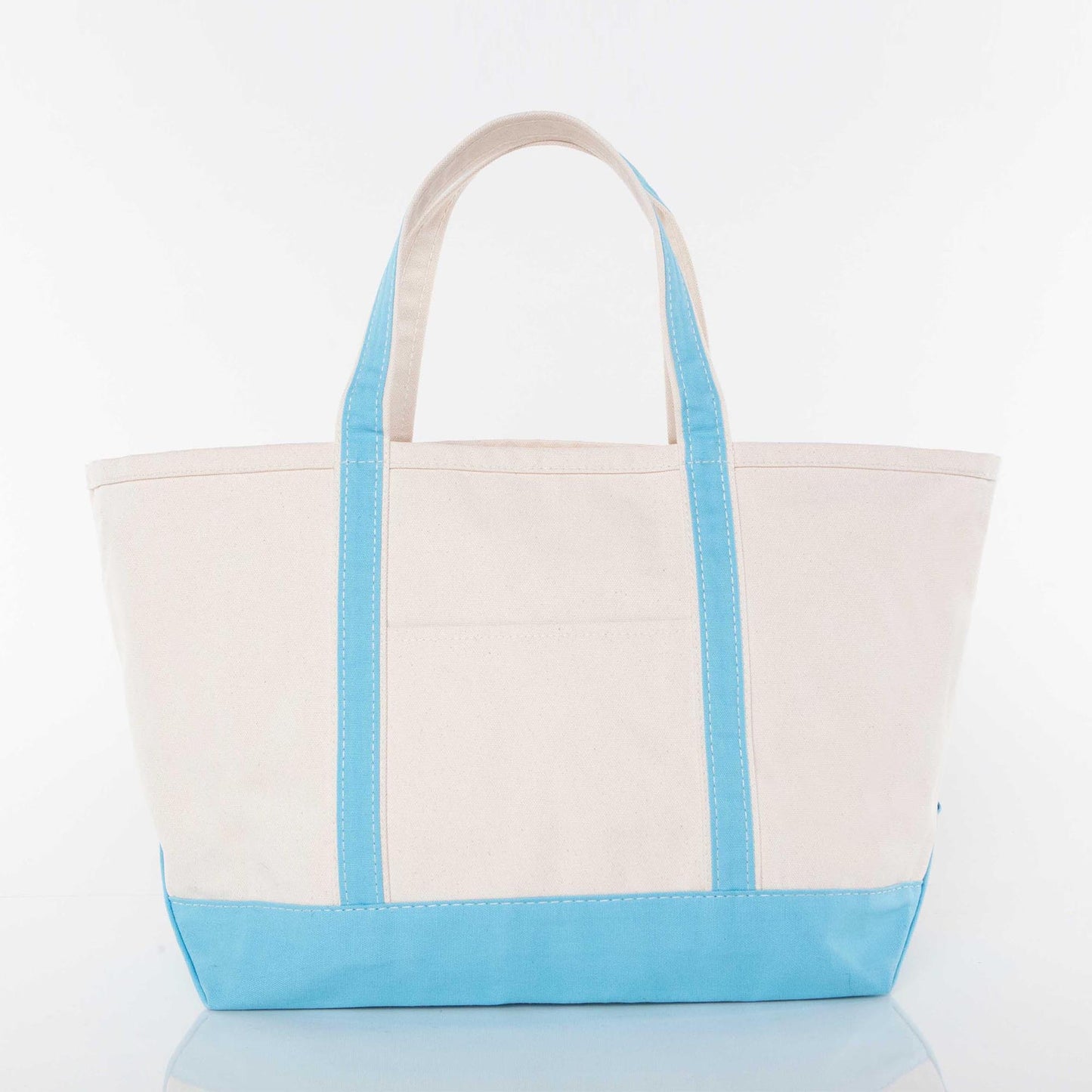 Custom Embroidered, Personalized, Monogrammed MEDIUM Canvas Boat Tote