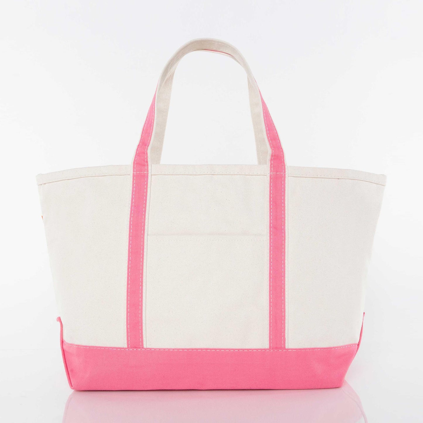 Custom Embroidered, Personalized, Monogrammed MEDIUM Canvas Boat Tote
