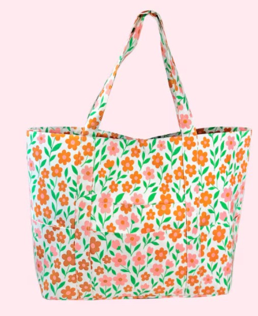Custom Embroidered, Personalized, Monogrammed Wipeable Tote Bag