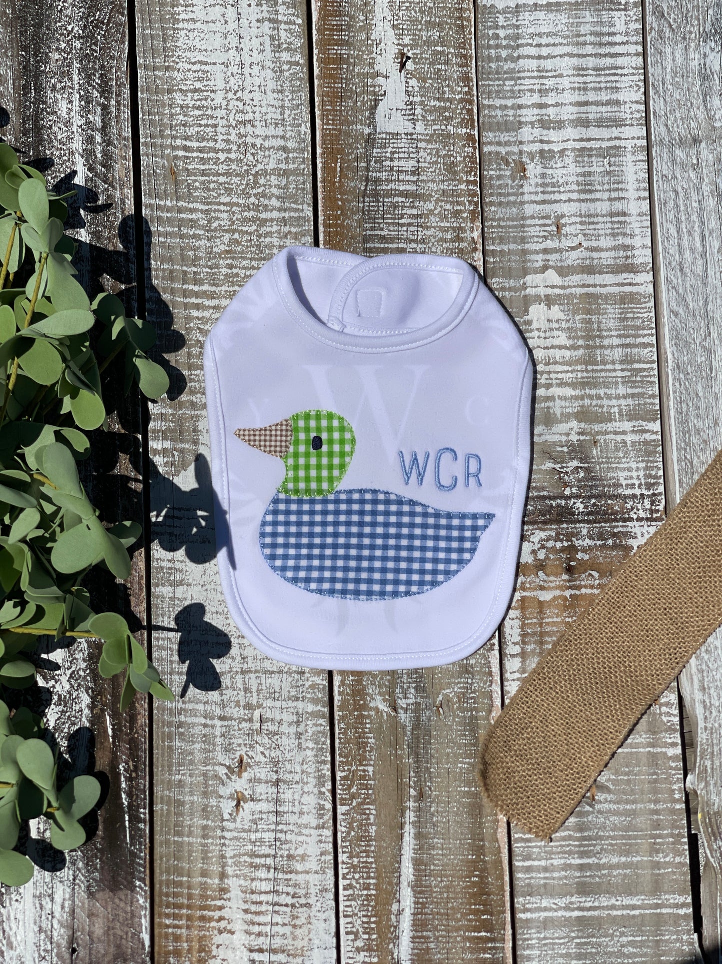 Custom Embroidered, Personalized, Monogrammed Bib, Burp, and/or Blanket Set