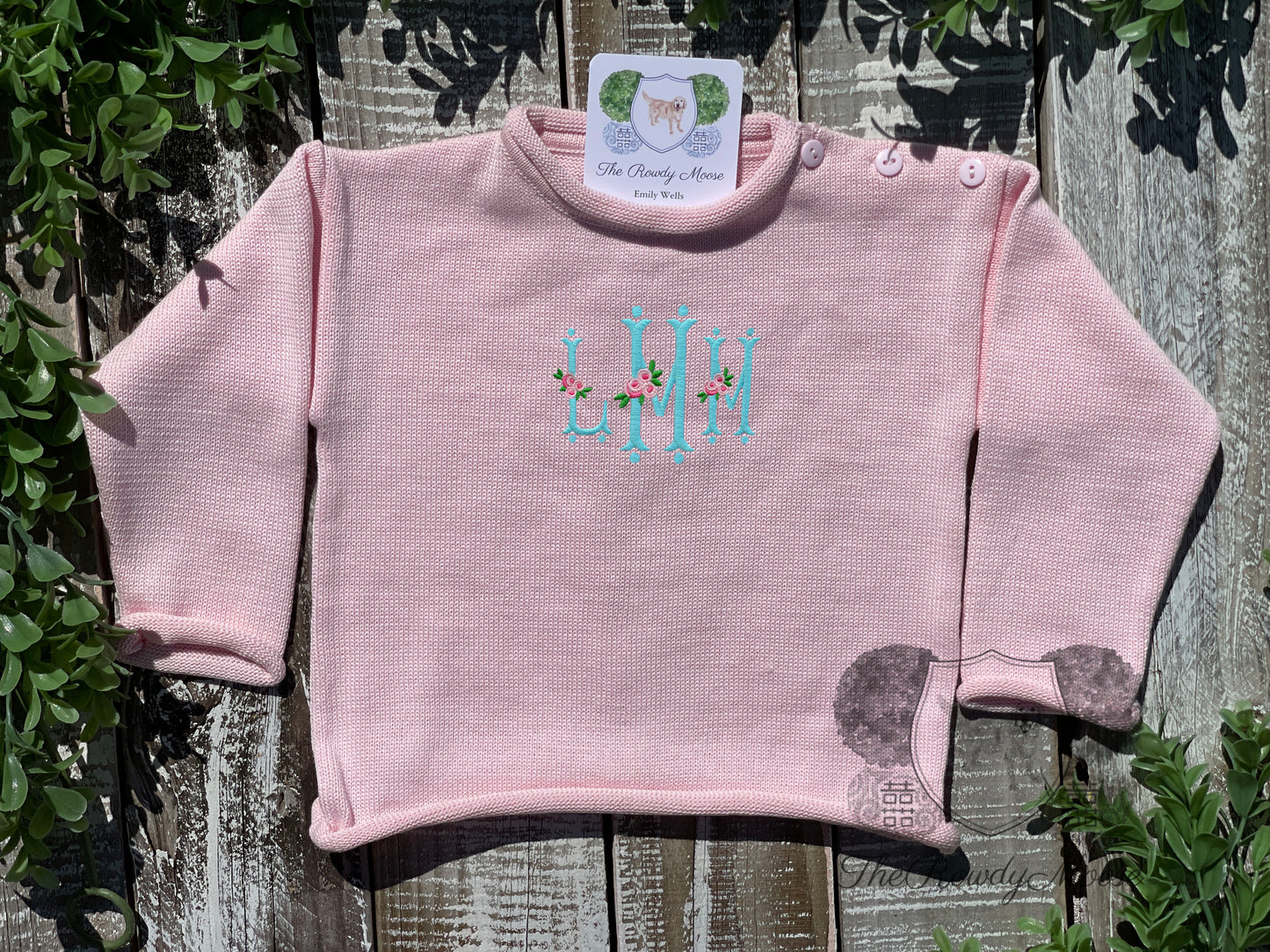 Custom Embroidered, Personalized, Monogrammed Rollneck Sweater