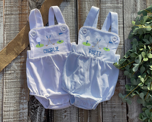 Custom Embroidered, Monogrammed, Personalized Golf Trio Bubble