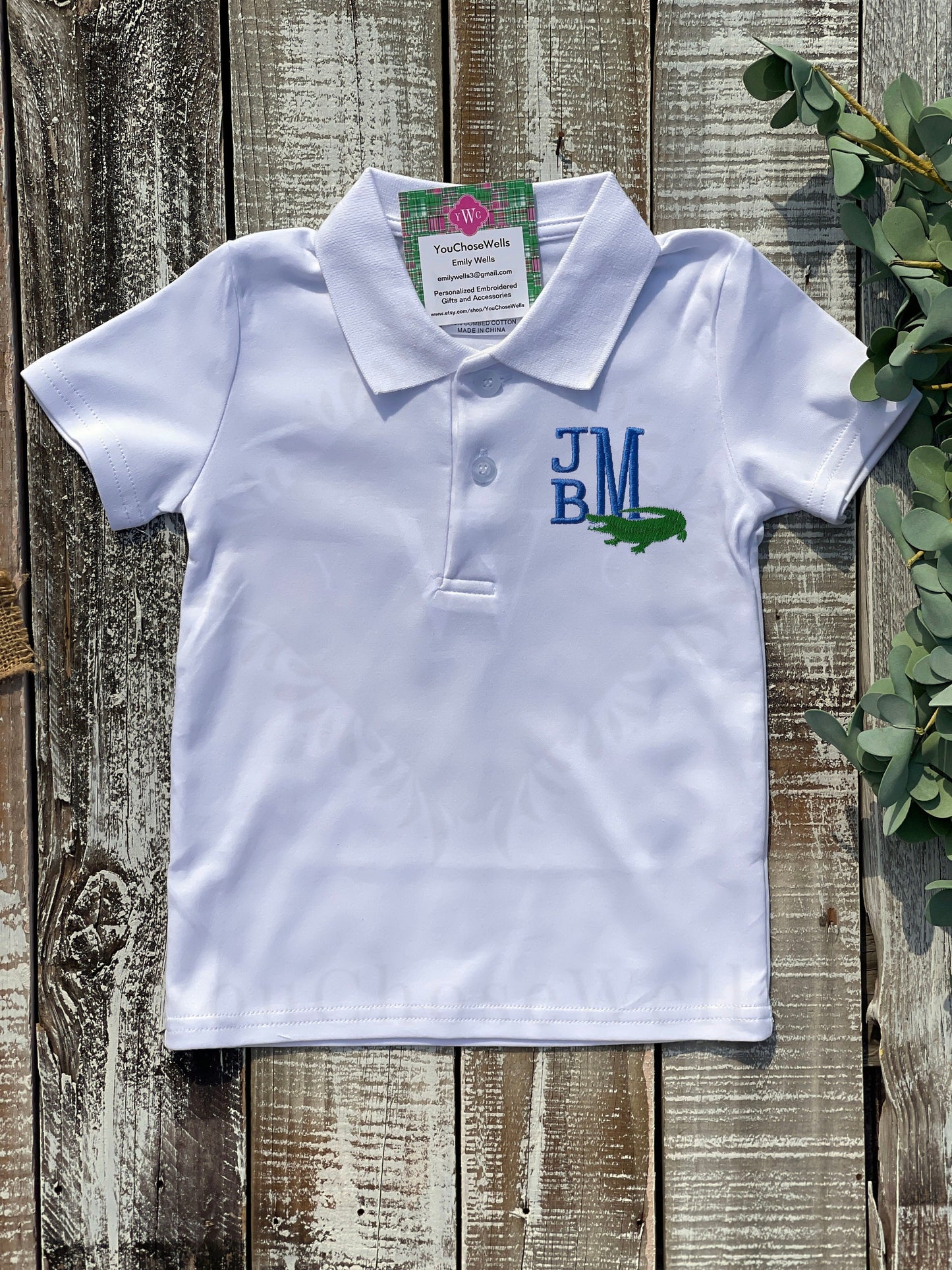 Monogrammed Boy University of Florida Polo Shirt and Short Set, Florida Gators, Gator Boy Polo Shirt, Game Day Outfit, Personalized, Custom,