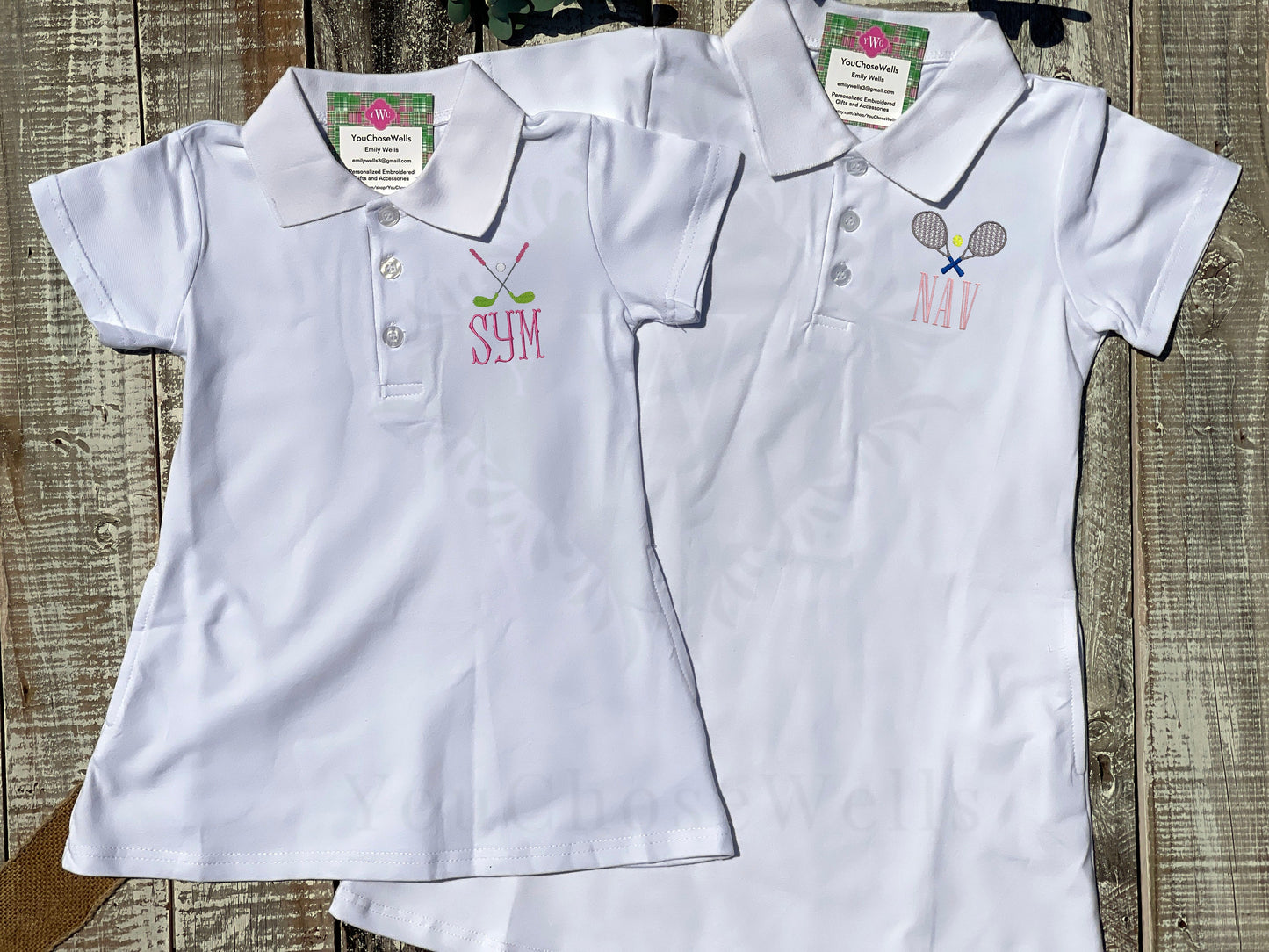 Embroidered, Monogrammed Girls Short Sleeve Polo Dress, Personalized Golf Polo Dress, Custom Tennis Dress, Girl Polo Dress, Little Girl