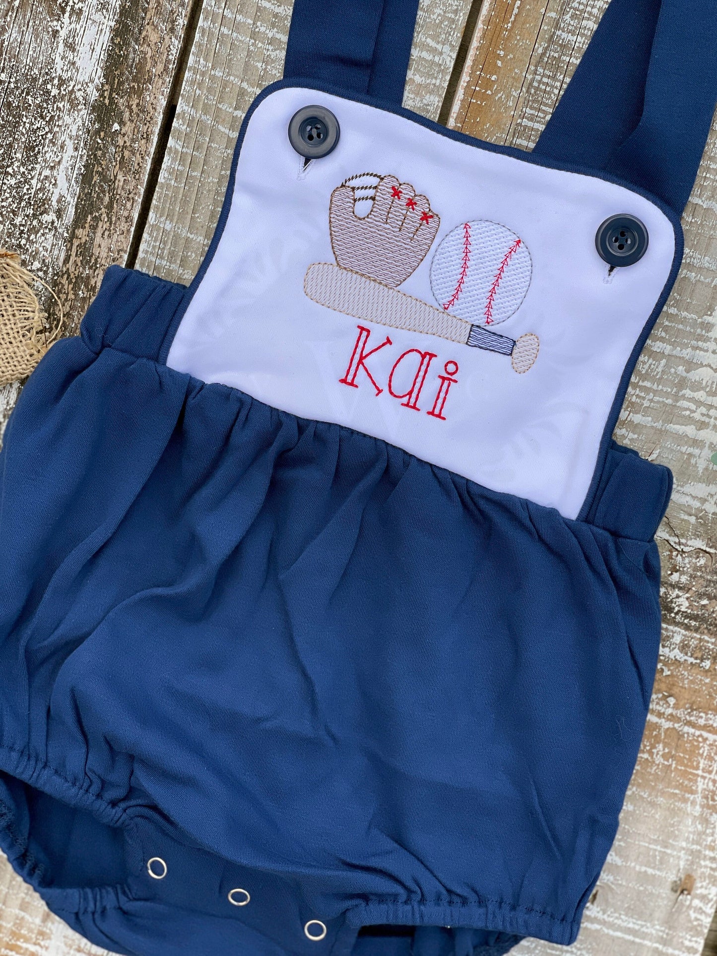 Custom Embroidered, Monogrammed, Personalized Baseball Trio Sketch Color Block Bubble