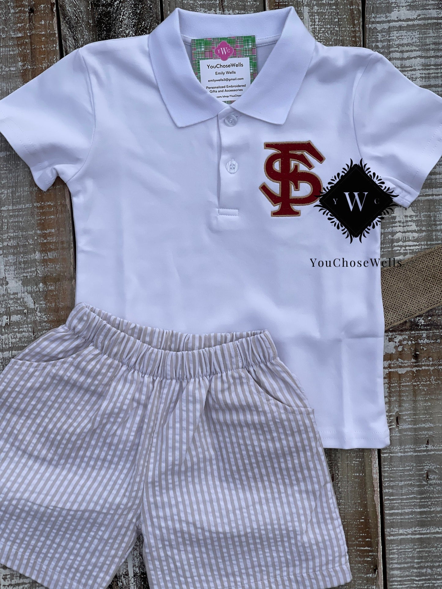 Girl, Boy, Seminole Dress, Jon Jon & Polo Shirt Set, Seminole Inspired Baby Jon Jon, Seminole Polo Shirt Set, Game Day Outfit, Seminoles