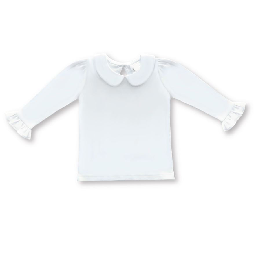 Custom Embroidered, Monogrammed, Personalized Peter Pan Collar Shirt and Onesie, Add-On